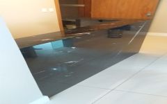 Tampo Recepção em Granito Preto Via Láctea